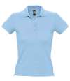 11310 People SOL'S Ladies People Cotton Piqué Polo Shirt sky blue colour image